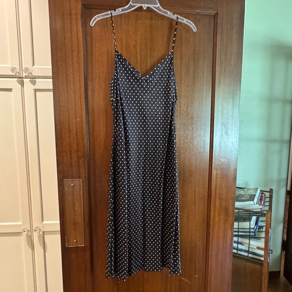 Vintage polka dot slip dress